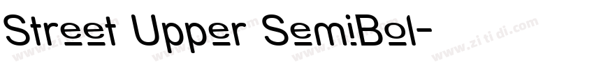 Street Upper SemiBol字体转换